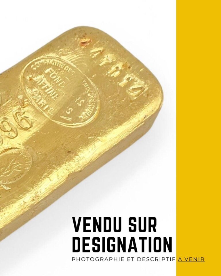 1 LINGOT OR- VENDU SUR DESIGNATION